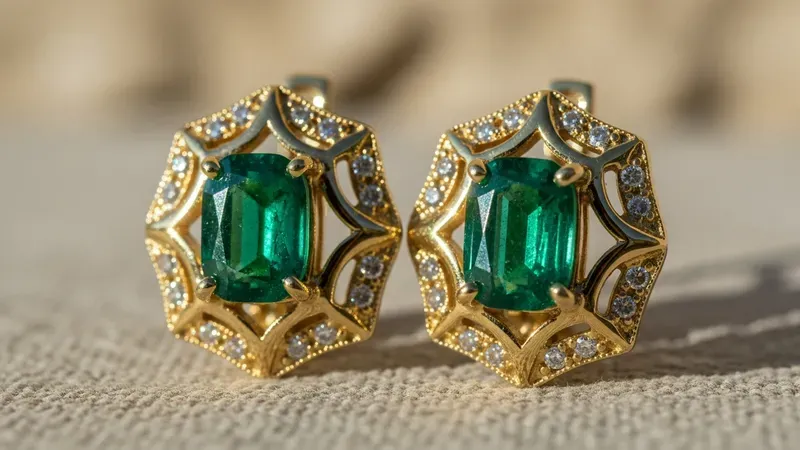Boucles d'oreilles émeraude or jaune : guide d'achat