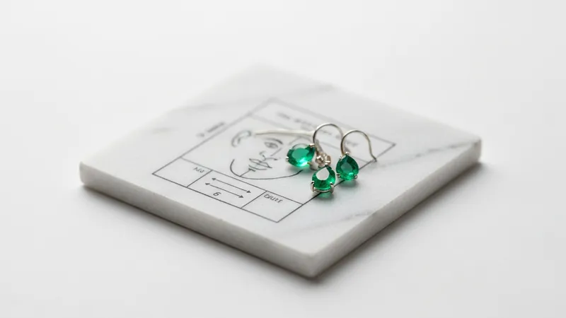 Boucles d'oreilles émeraude visage carré : quels modèles ?